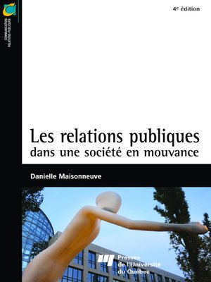 cover image of Les relations publiques dans une société en mouvance